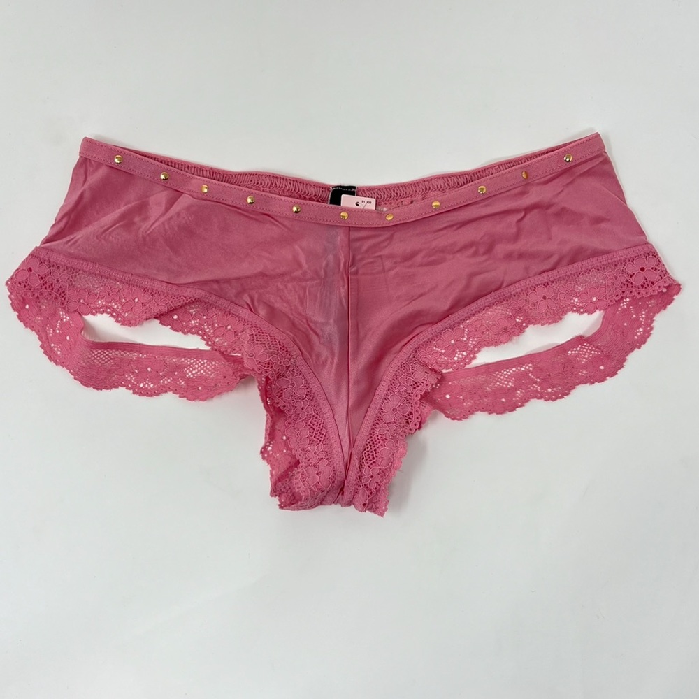 🔥VS Very Sexy Satin Lace Cut Out Cheeky Panty XS